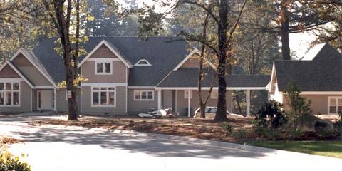 Craftsman-style home with gabled roofline