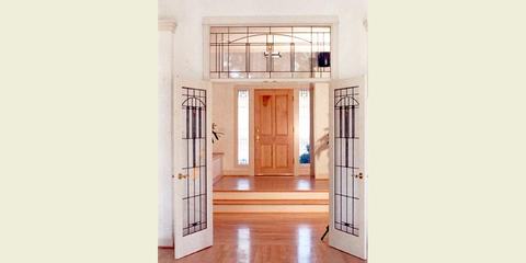 Remodeled entry with French doors